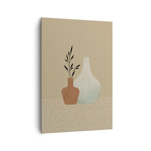 Cuadro sobre lienzo - Impresión de Imagen - Jarrón y su idea - 70x100 cm