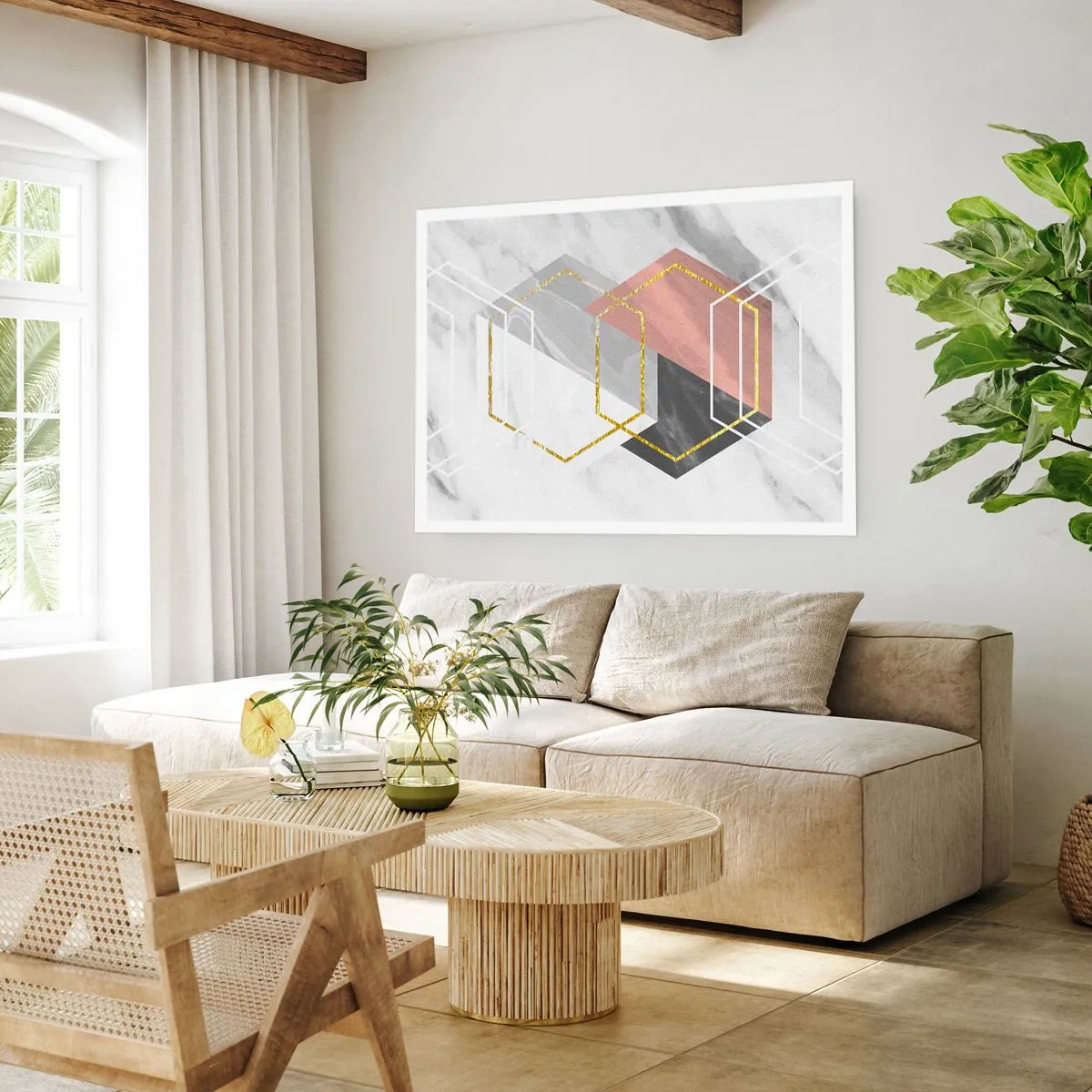 Póster - Composición en cadena - 70x50 cm