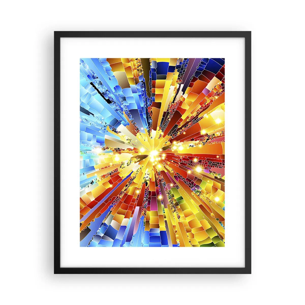 Póster en marco negro - In medias res - 40x50 cm