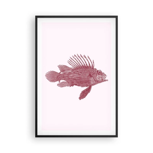 Póster en marco negro - Un habitante de aguas exóticas - 61x91 cm