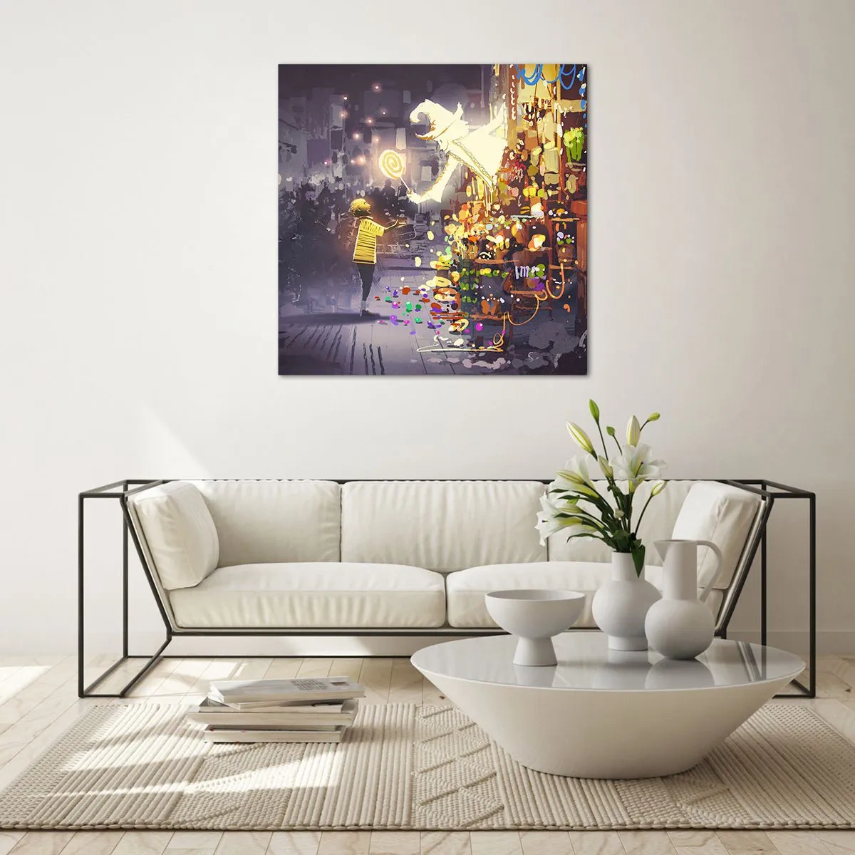 Cuadro sobre vidrio - Impresiones sobre Vidrio - Los hechizos existen - 40x40 cm