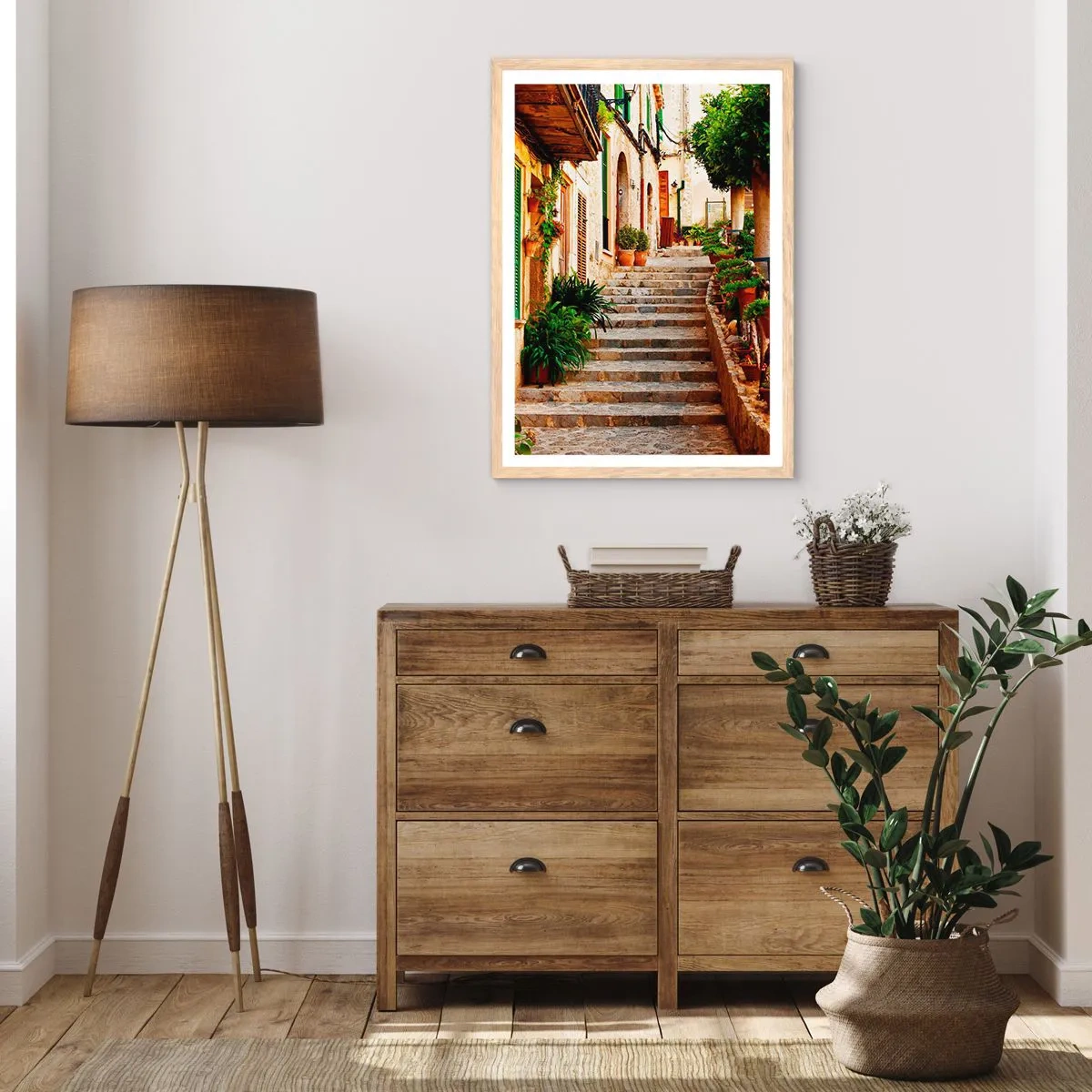 Póster en marco roble claro - La magia de unas vacaciones en España - 50x70 cm