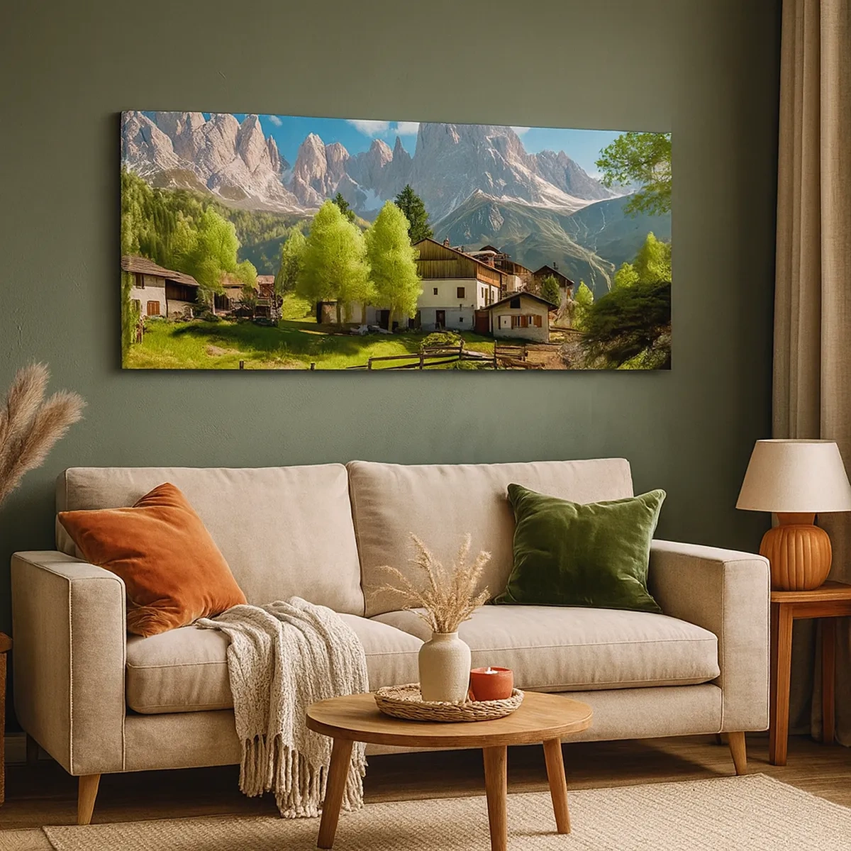 Cuadro sobre lienzo - Impresión de Imagen - Idilio alpino - 30x30 cm