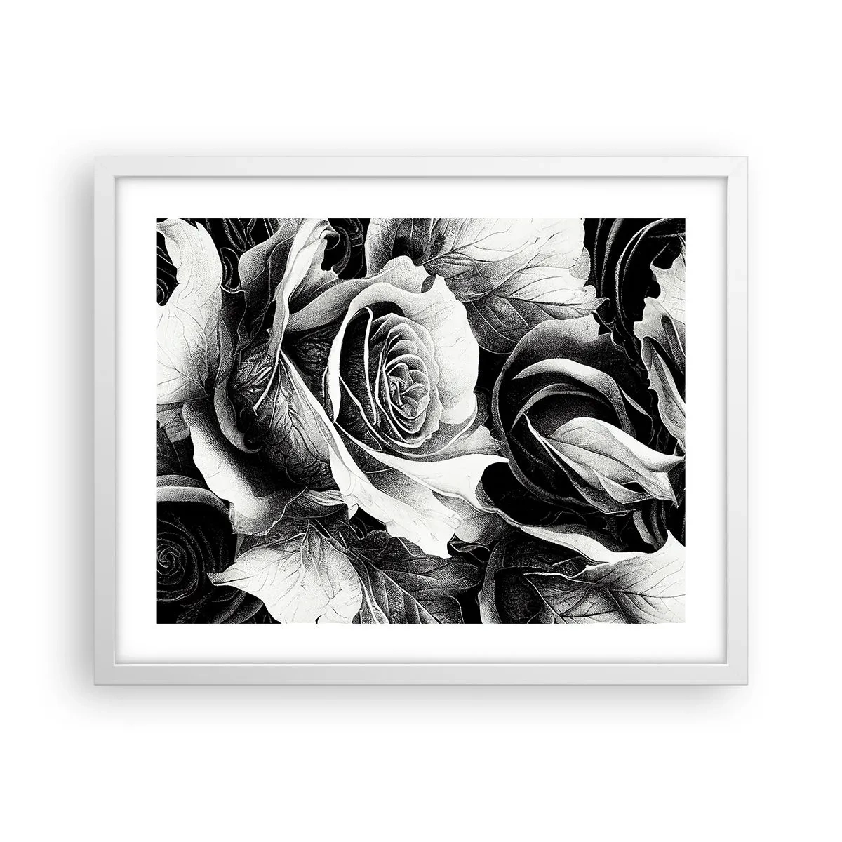 Póster en marco blanco - Siempre como una reina - 50x40 cm