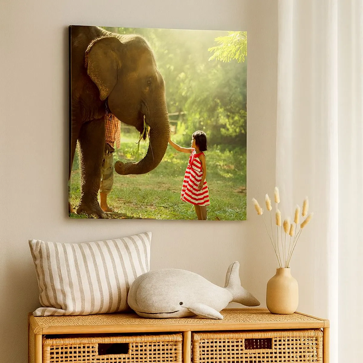 Cuadro sobre lienzo - Impresión de Imagen - El poder de la amistad - 30x30 cm