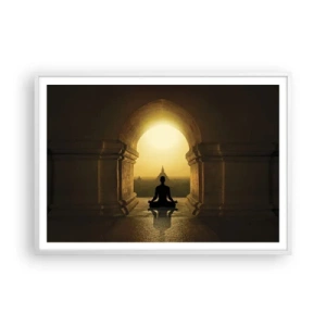 Póster en marco blanco - Armonía total - 100x70 cm