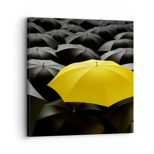 Cuadro sobre lienzo - Impresión de Imagen - Adiós a la tristeza - 30x30 cm