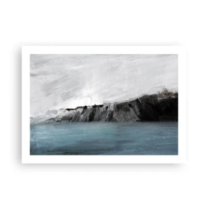 Póster - Agua - tierra: un choque de elementos - 70x50 cm