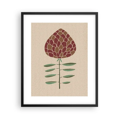 Póster en marco negro - Como una gran piña - 40x50 cm