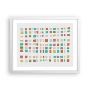 Póster en marco blanco - Juego desconocido - 50x40 cm