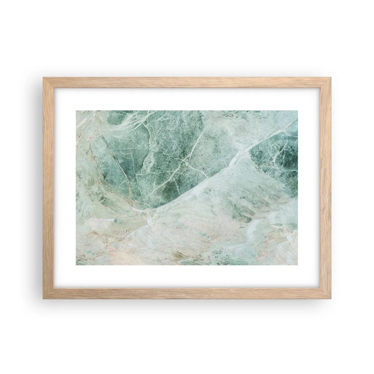 Póster en marco roble claro - El noble frescor de la piedra - 40x30 cm