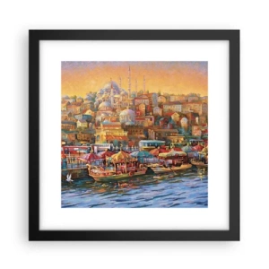 Póster en marco negro - Una historia en Estambul - 30x30 cm