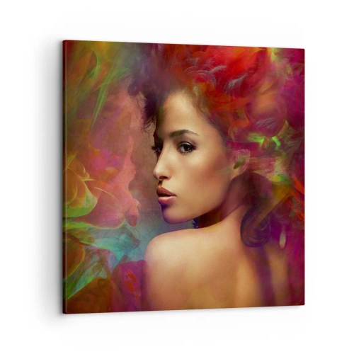 Cuadro sobre lienzo - Impresión de Imagen - Más hermosa que un arco iris, tan delicada como la niebla - 50x50 cm