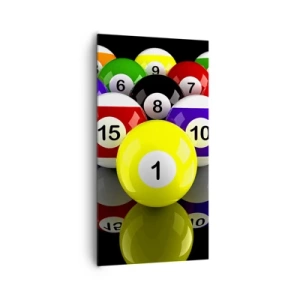 Cuadro sobre lienzo - Impresión de Imagen - Diferentes colores del juego - 65x120 cm