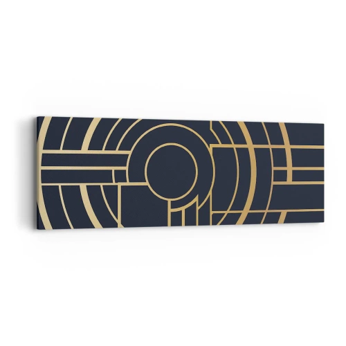 Cuadro sobre lienzo - Impresión de Imagen - Giro de los elementos - 90x30 cm