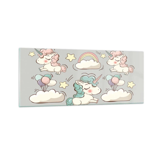 Cuadro sobre vidrio - Impresiones sobre Vidrio - Estoy seguro de que existen - 100x40 cm