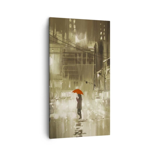 Cuadro sobre lienzo - Impresión de Imagen - Soledad en la urbe - 45x80 cm