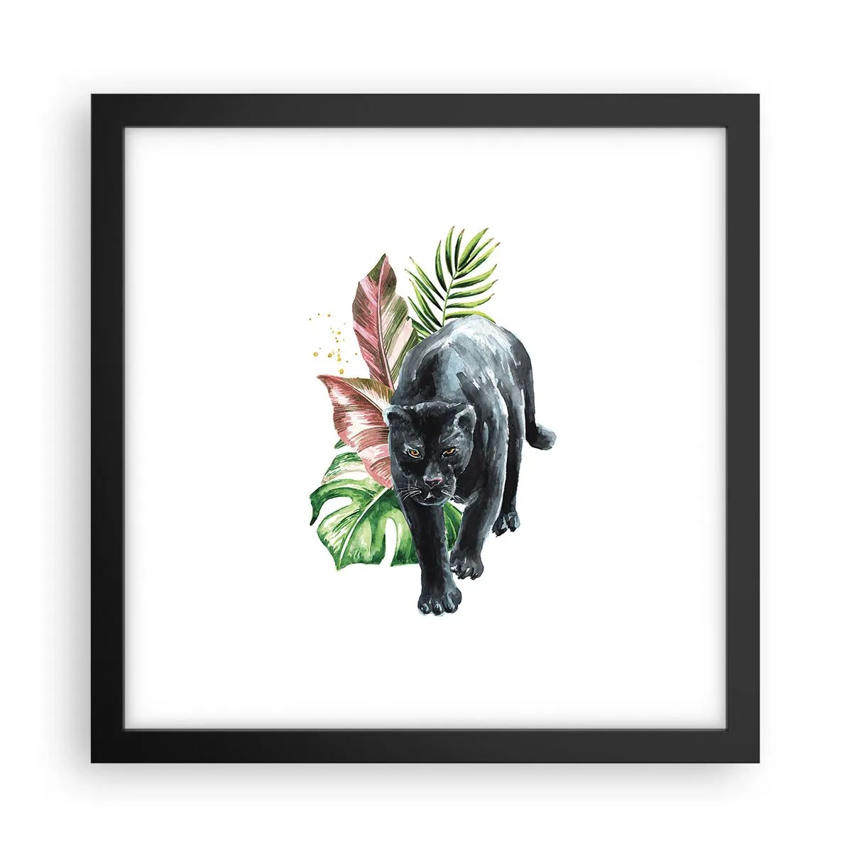 Póster en marco negro - Salvaje de corazón - 30x30 cm