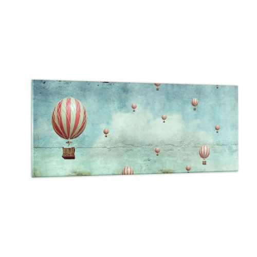 Cuadro sobre vidrio - Impresiones sobre Vidrio - Libre del ajetreo de la vida - 100x40 cm