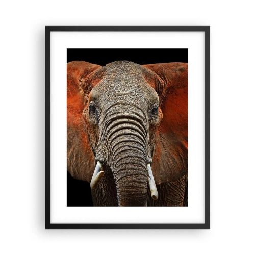 Póster en marco negro - Soy salvaje, ¿y tú? - 40x50 cm