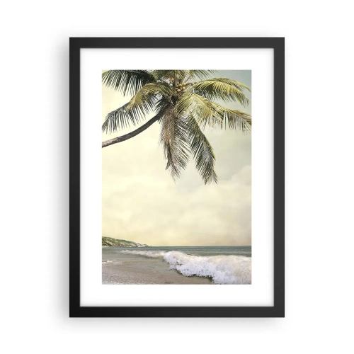 Póster en marco negro - Sueño tropical - 30x40 cm