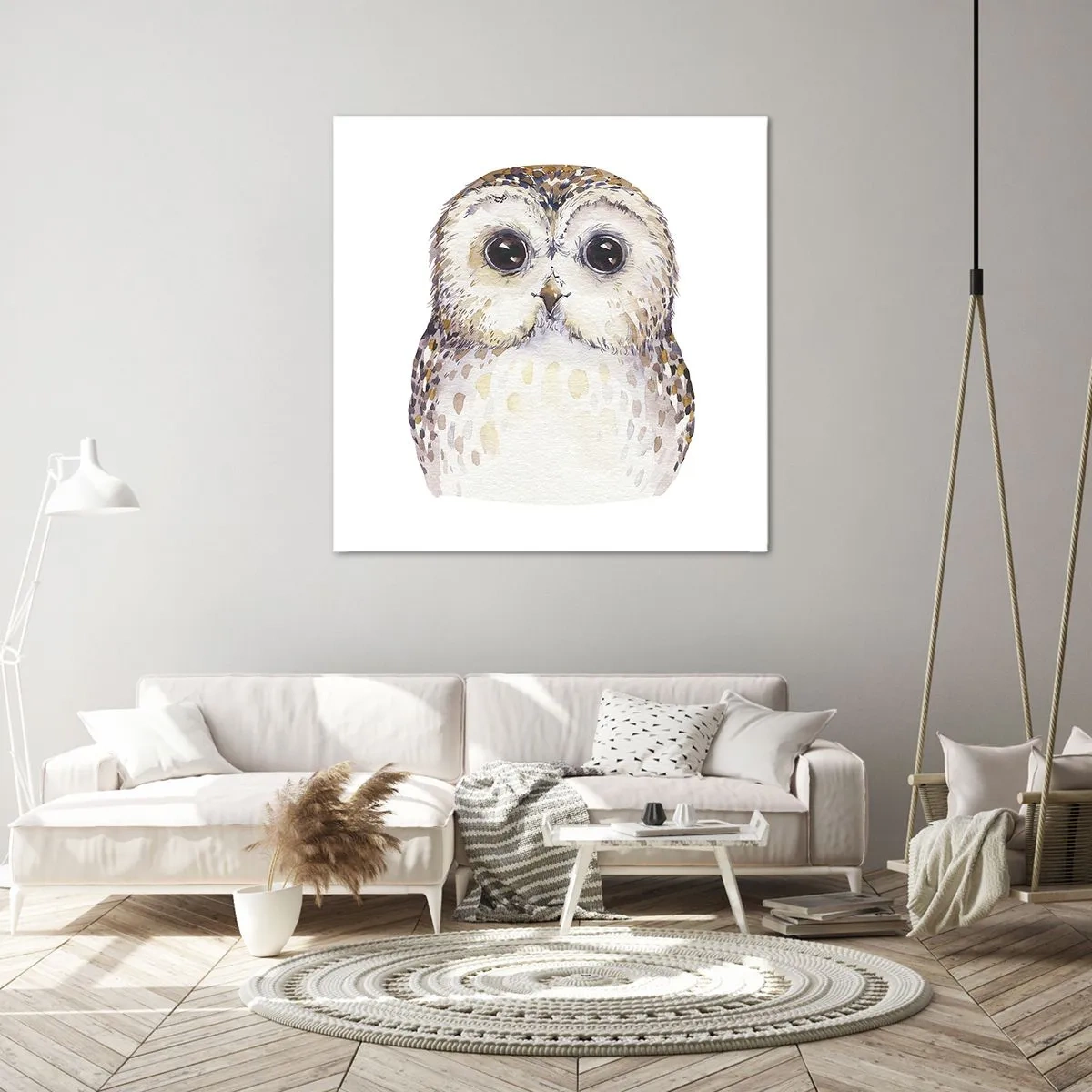 Cuadro sobre lienzo - Impresión de Imagen - Mírame a los ojos - 40x40 cm