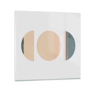 Cuadro sobre vidrio - Impresiones sobre Vidrio - Círculo tras círculo - 60x60 cm