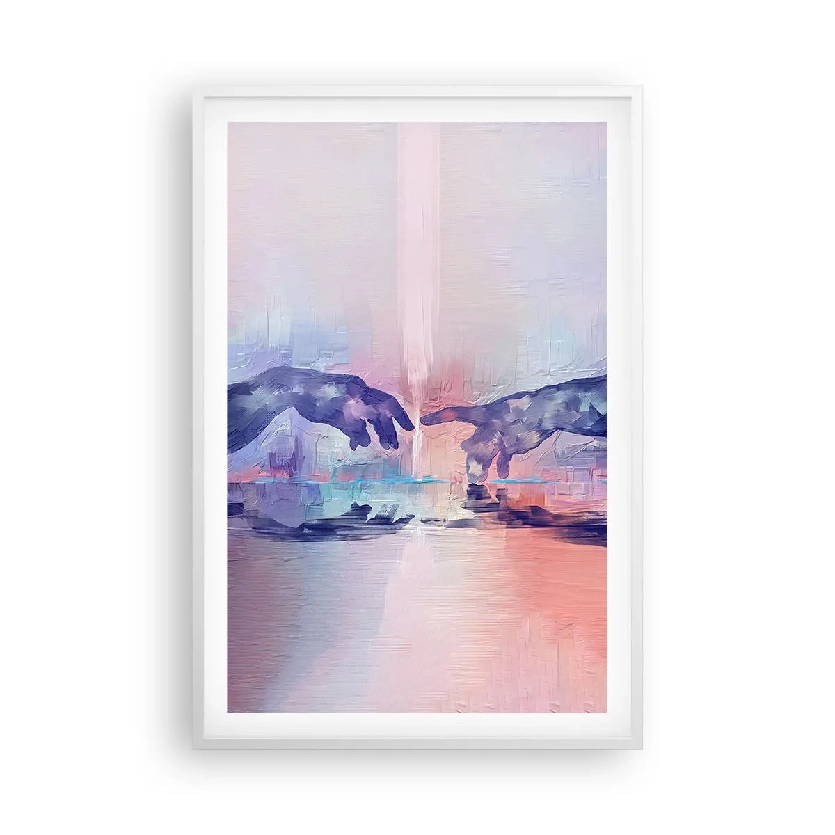 Póster en marco blanco - Chispa divina de vida - 61x91 cm