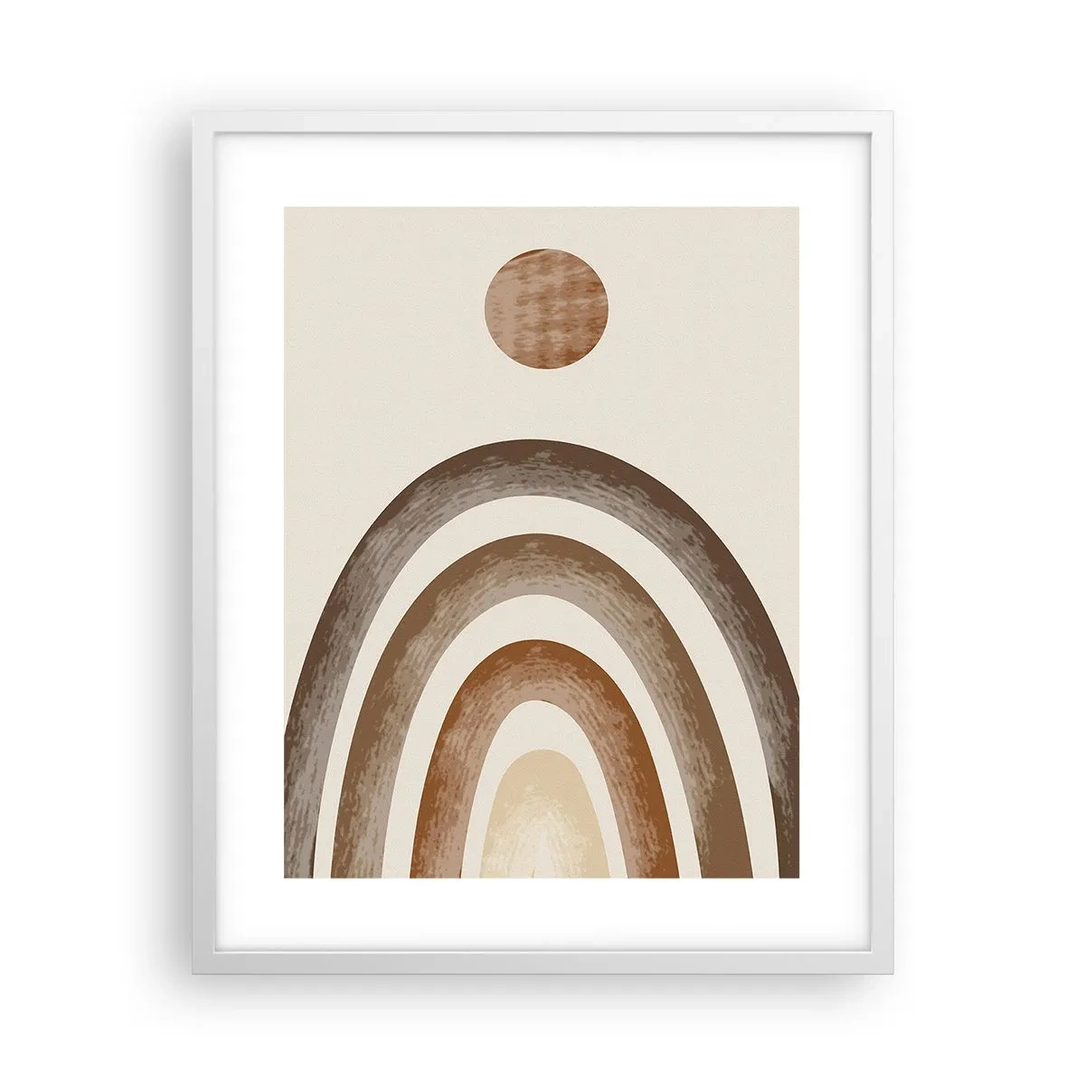 Póster en marco blanco - En otro mundo - 40x50 cm