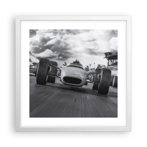 Póster en marco blanco - ¡Hay poder! - 40x40 cm