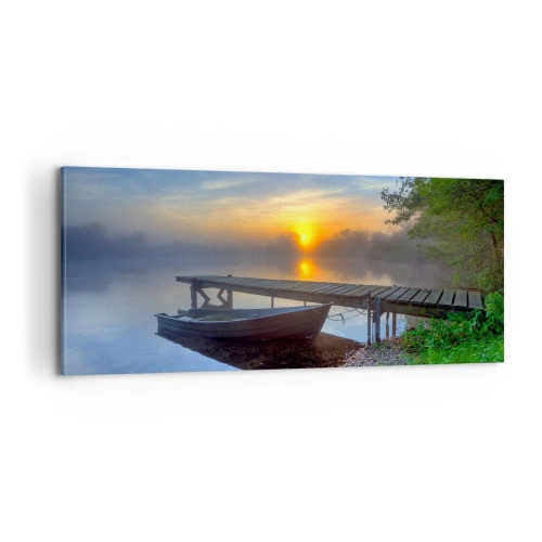 Cuadro sobre lienzo - Impresión de Imagen - Cómo lo ordinario se convierte en mágico - 100x40 cm