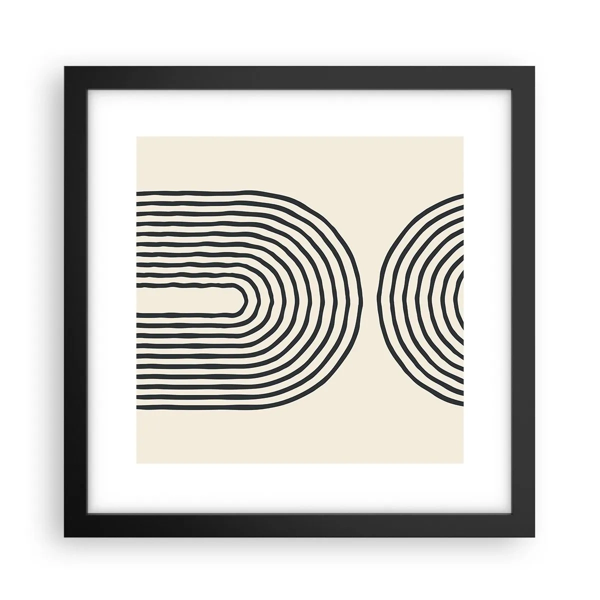 Póster en marco negro - Próximamente... - 30x30 cm