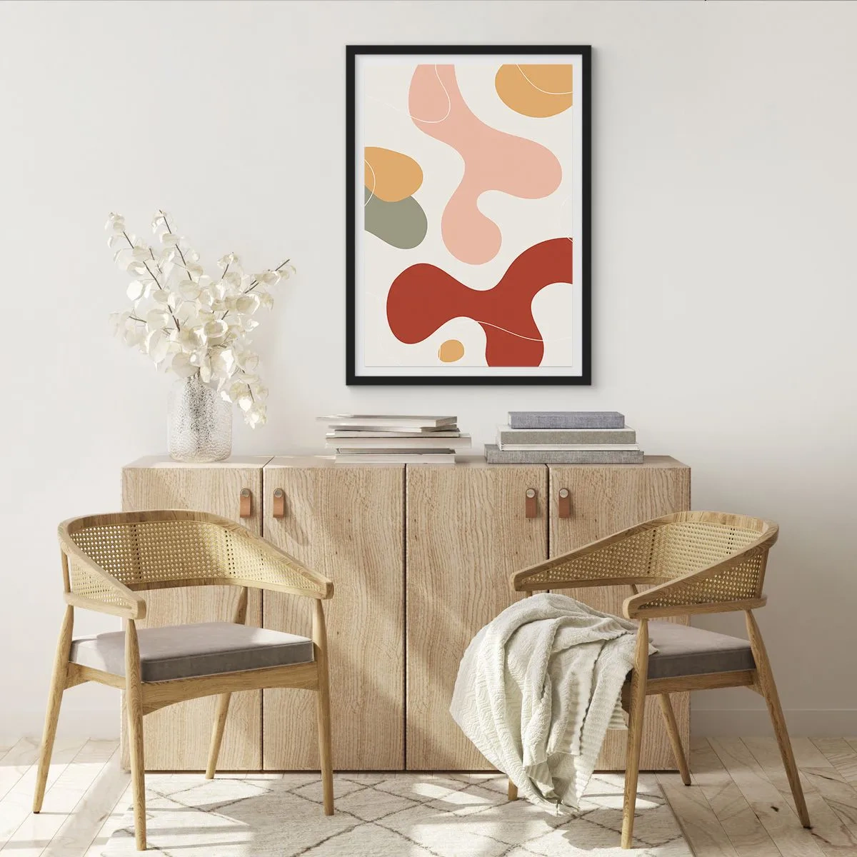 Póster en marco negro - La esencia de la pintura - 30x40 cm