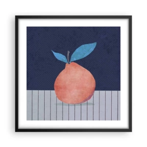 Póster en marco negro - Convexidad y plano - 50x50 cm