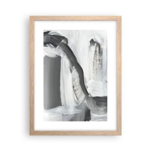 Póster en marco roble claro - Con movimientos decididos - 30x40 cm