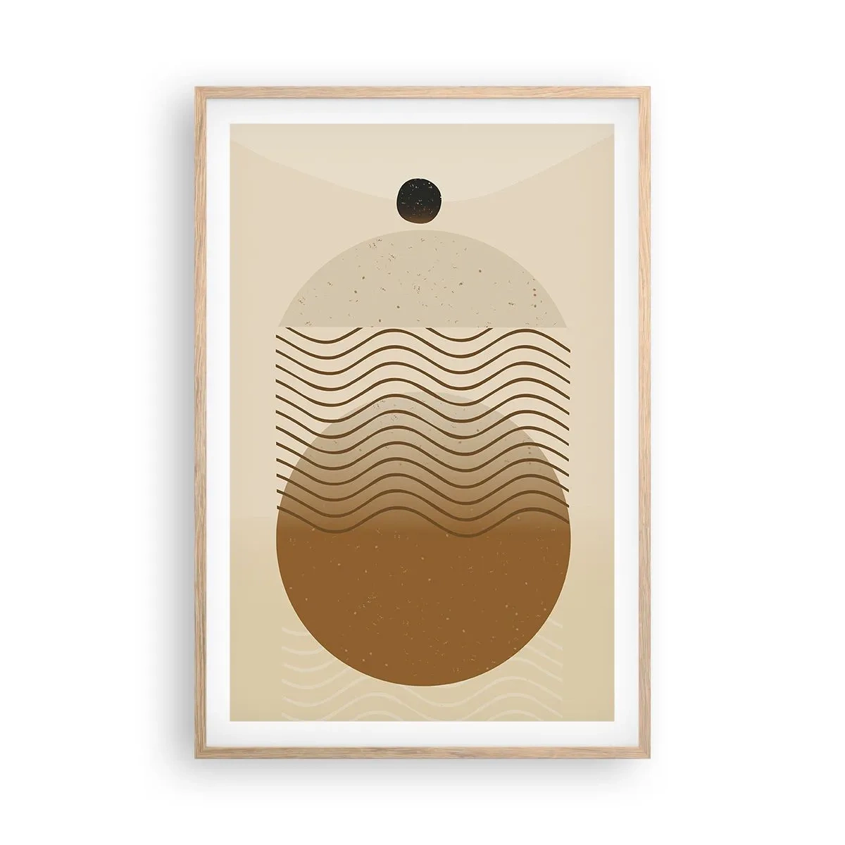 Póster en marco roble claro - Sobre el origen de las figuras geométricas - 61x91 cm