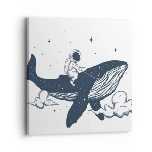 Cuadro sobre lienzo - Impresión de Imagen - Una aventura cósmica - 30x30 cm