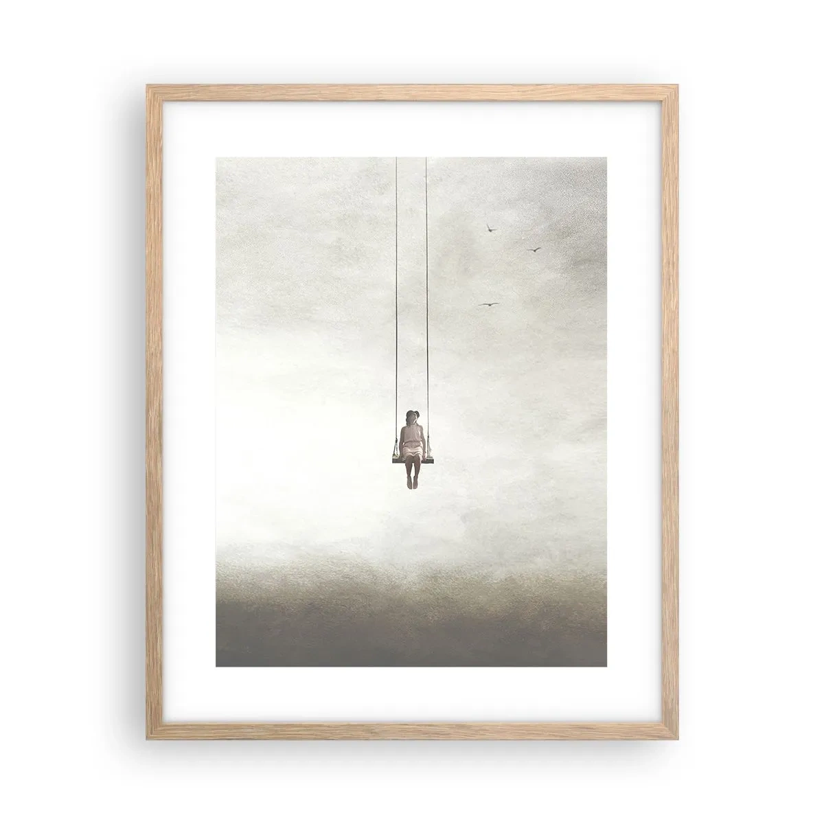 Póster en marco roble claro - El niño que llevamos dentro - 40x50 cm