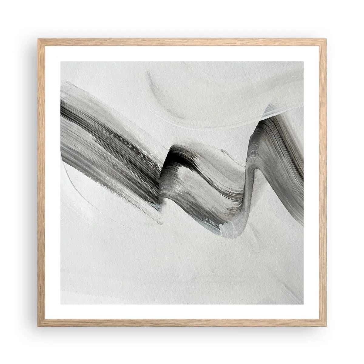 Póster en marco roble claro - Solo por diversión - 60x60 cm