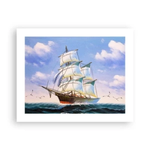 Póster - Orgulloso con el viento - 50x40 cm