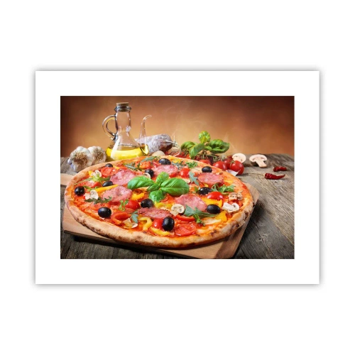 Póster - Con un verdadero sabor italiano - 40x30 cm