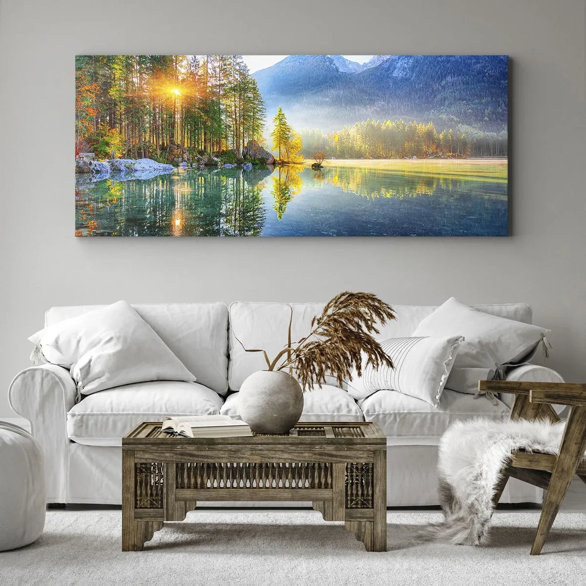 Cuadro sobre lienzo - Impresión de Imagen - Majestuosidad y dulzura - 100x40 cm