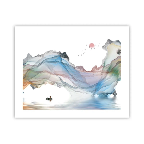 Póster - Hacia las montañas de cristal - 50x40 cm