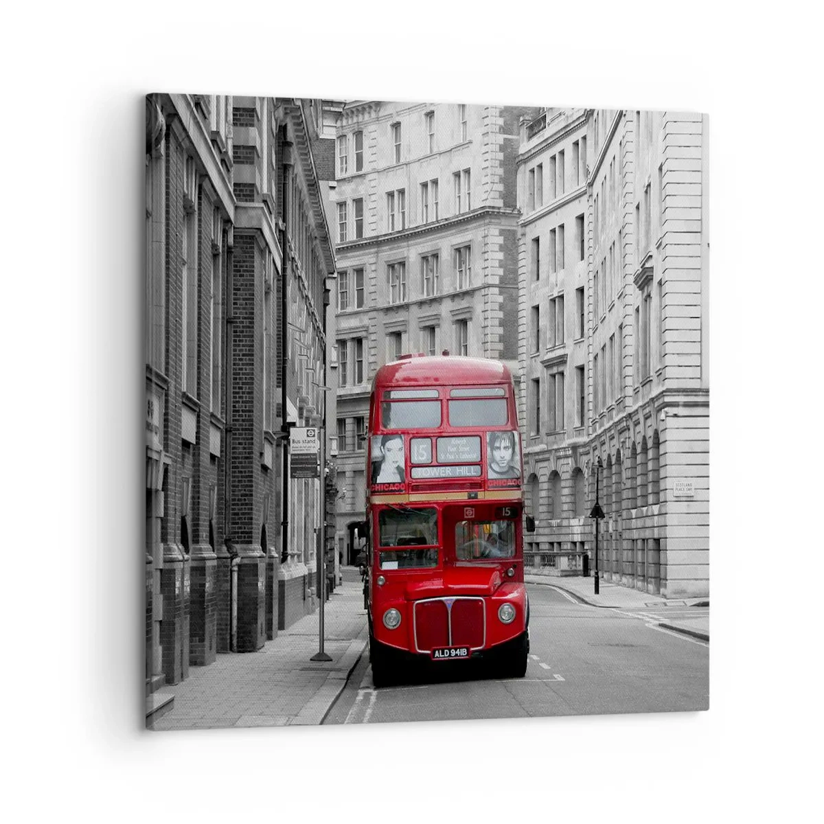 Cuadro sobre lienzo - Impresión de Imagen - La vida cotidiana no tiene por qué ser gris - 50x50 cm