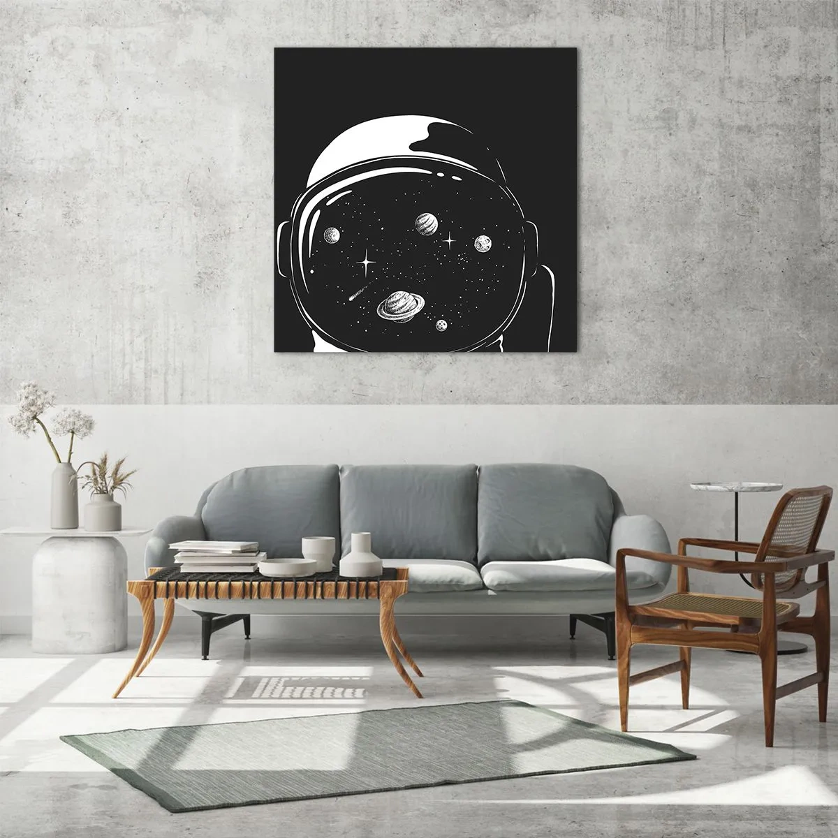 Cuadro sobre vidrio - Impresiones sobre Vidrio - Bonita vista - 70x70 cm