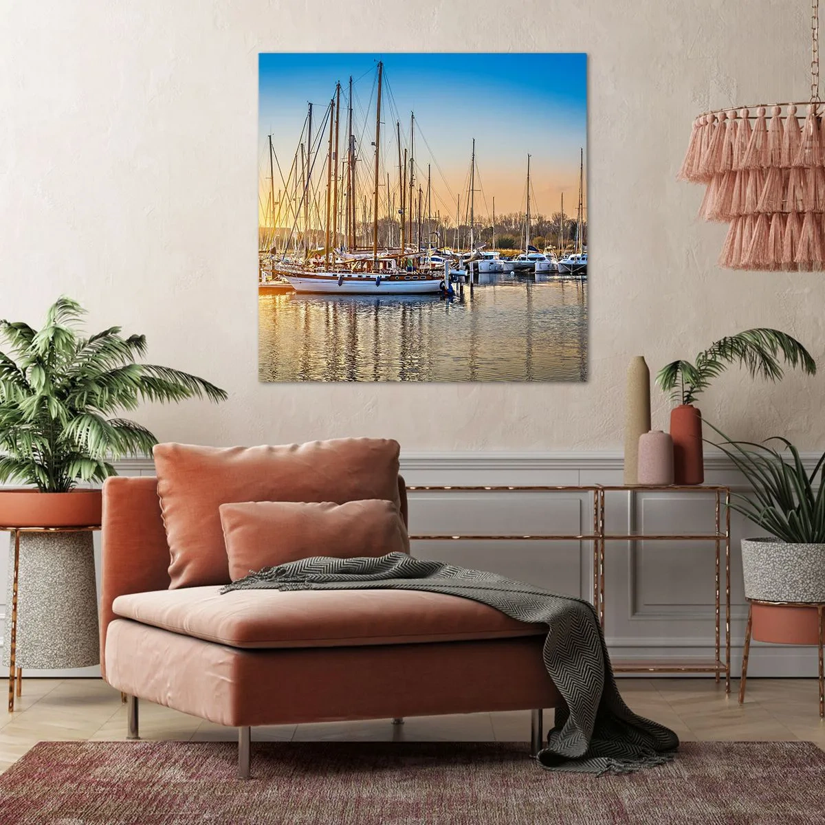 Cuadro sobre lienzo - Impresión de Imagen - El viento debe dormir también - 40x40 cm