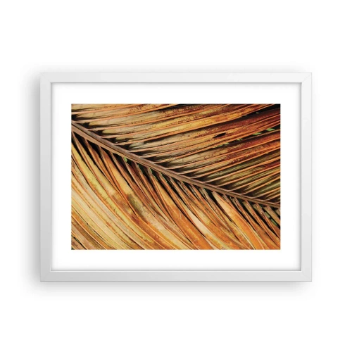 Póster en marco blanco - Oro de coco - 40x30 cm