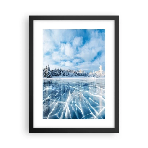 Póster en marco negro - Vista deslumbrante y cristalina - 30x40 cm