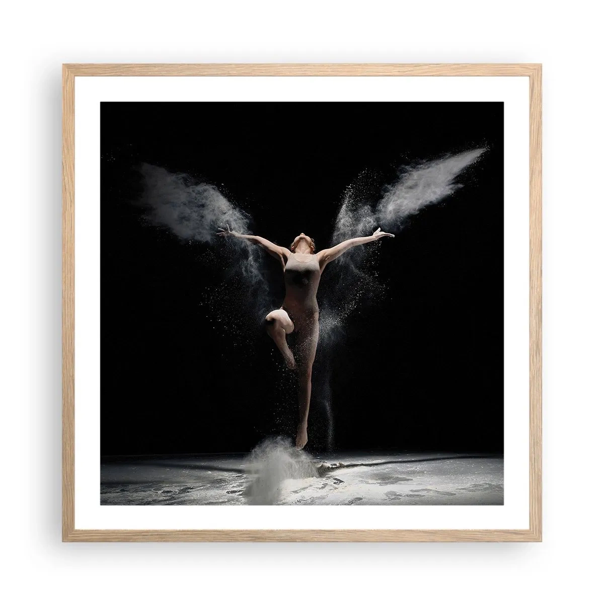 Póster en marco roble claro - Los duendes existen - 60x60 cm