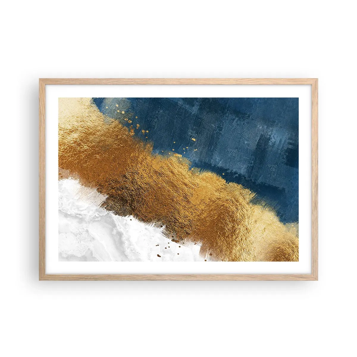 Póster en marco roble claro - Los colores del verano - 70x50 cm